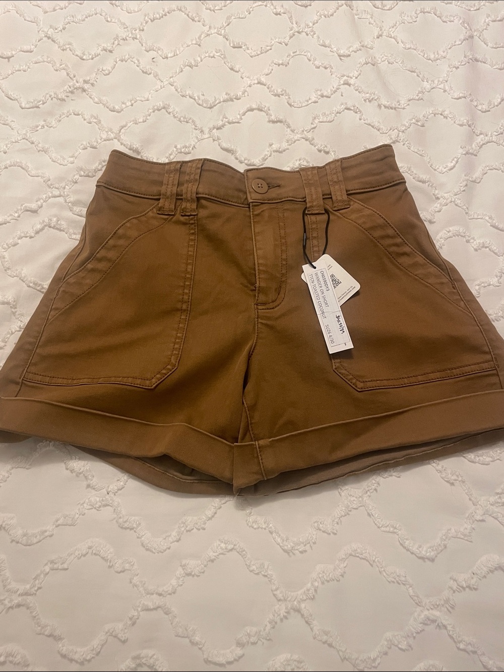Aritzia - Sanctuary High-Waist Utility Shorts in Brown